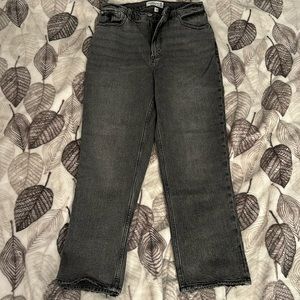 Abercrombie & Fitch Black Straight Leg Jeans